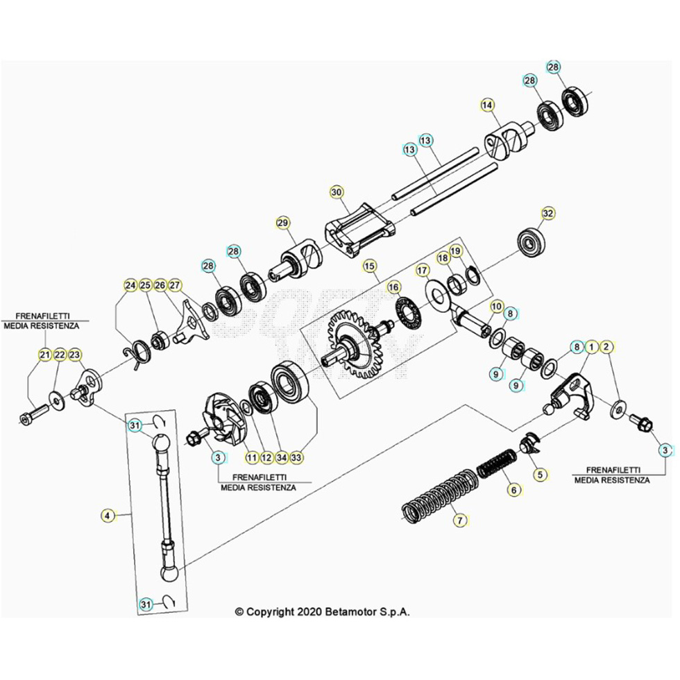 Beta RX300 25 Kühlsystem Ersatzteile Beta RX300 25 Kühlsystem Ersatzteile